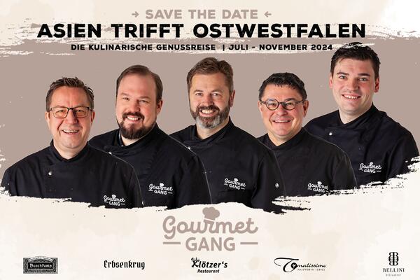 Gourmet Gang save the date
